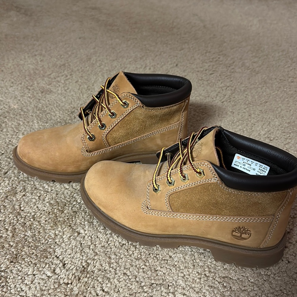 Timberland boots, low style. Size 6 women’s.